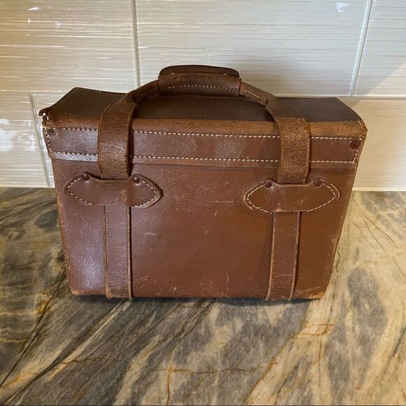 Vintage Fudo leather camera (?) padlock bag - Picture 3 of 7